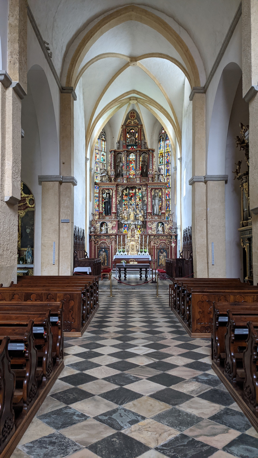 Altar inside church at BRG Viktring