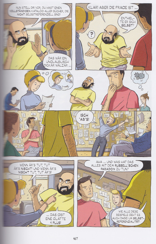 Example page of „Logicomix“ (German edition)