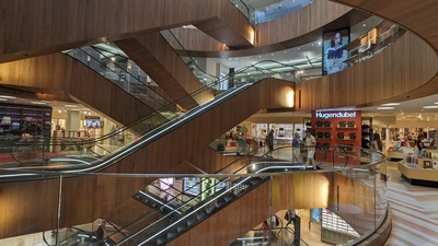 Staircases in brown wooden style