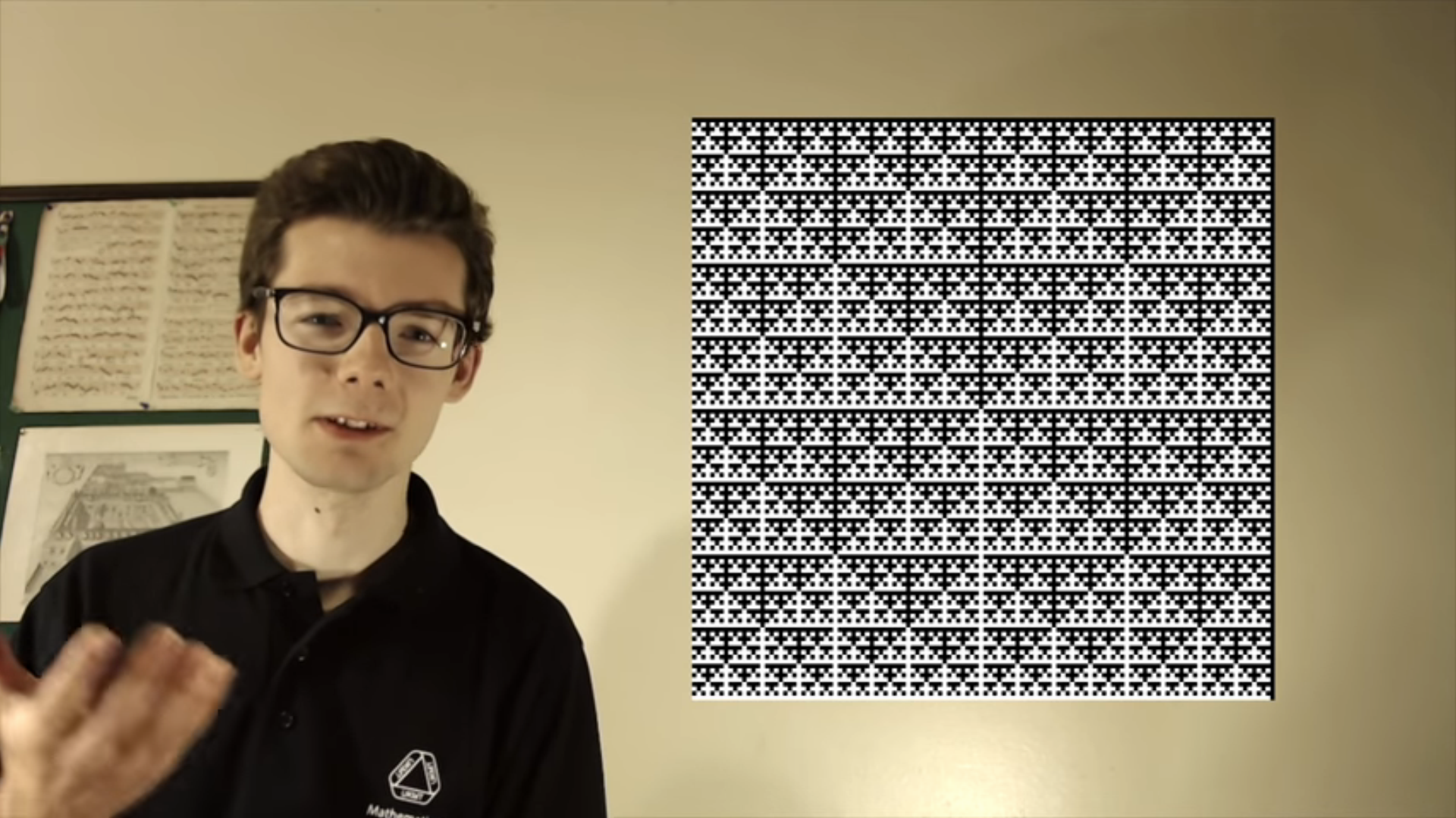 Hodkinson's "Carpets, Genetics, and the Pi Fractal" video